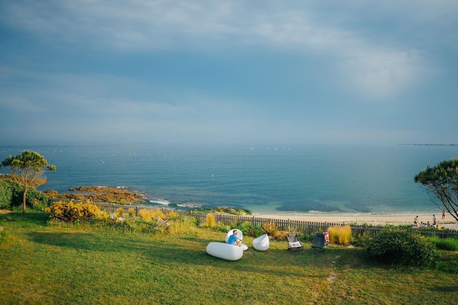 Vue depuis les sentiers côtiers de Sainte-Marine
